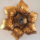 FL wall lamp in gilded metal design 70s