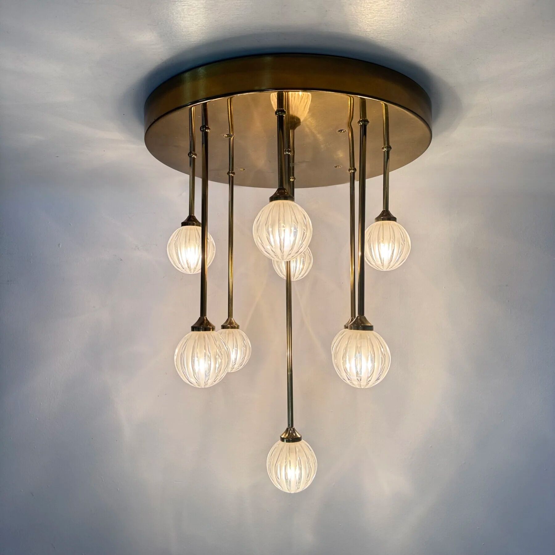 Mid-century design Christoph Palme ceiling lamp, 1980s