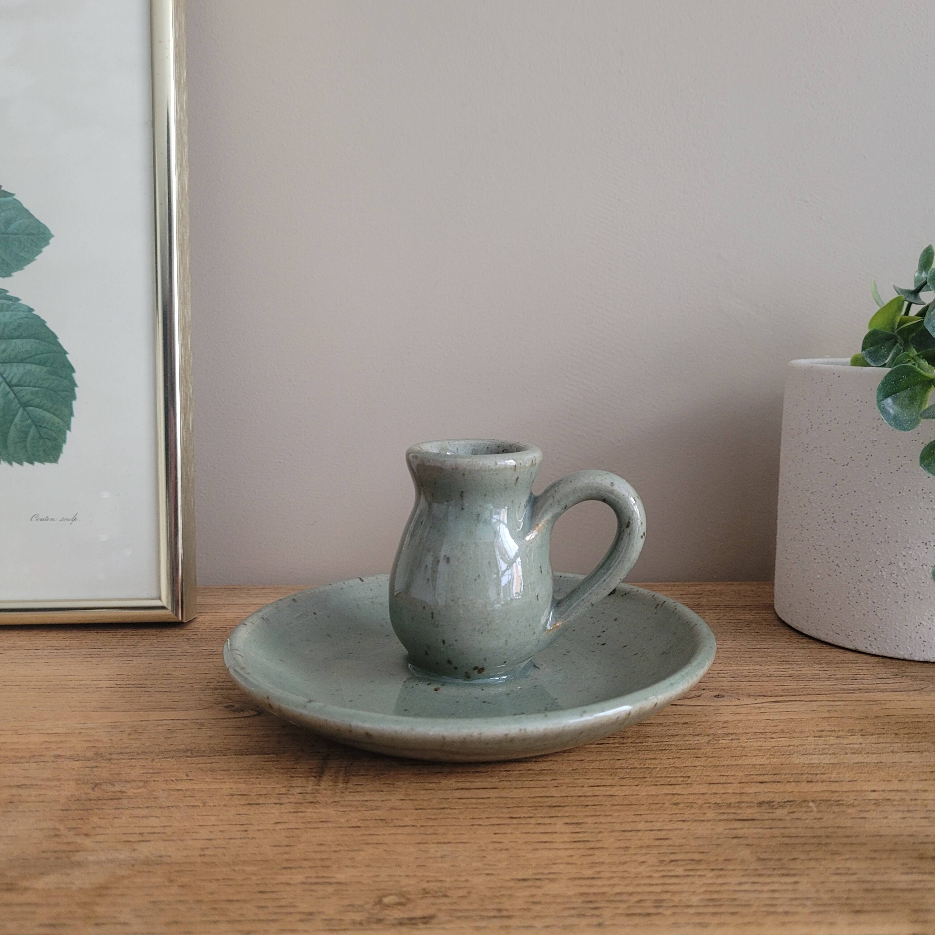 La Redoute x Selency ceramic candle holder 20 gray