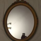 Miroir en bois doré 50x62cm