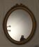 Golden 50x62cm wooden mirror