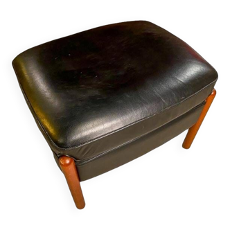 Leather ottoman - poltrona - Frau