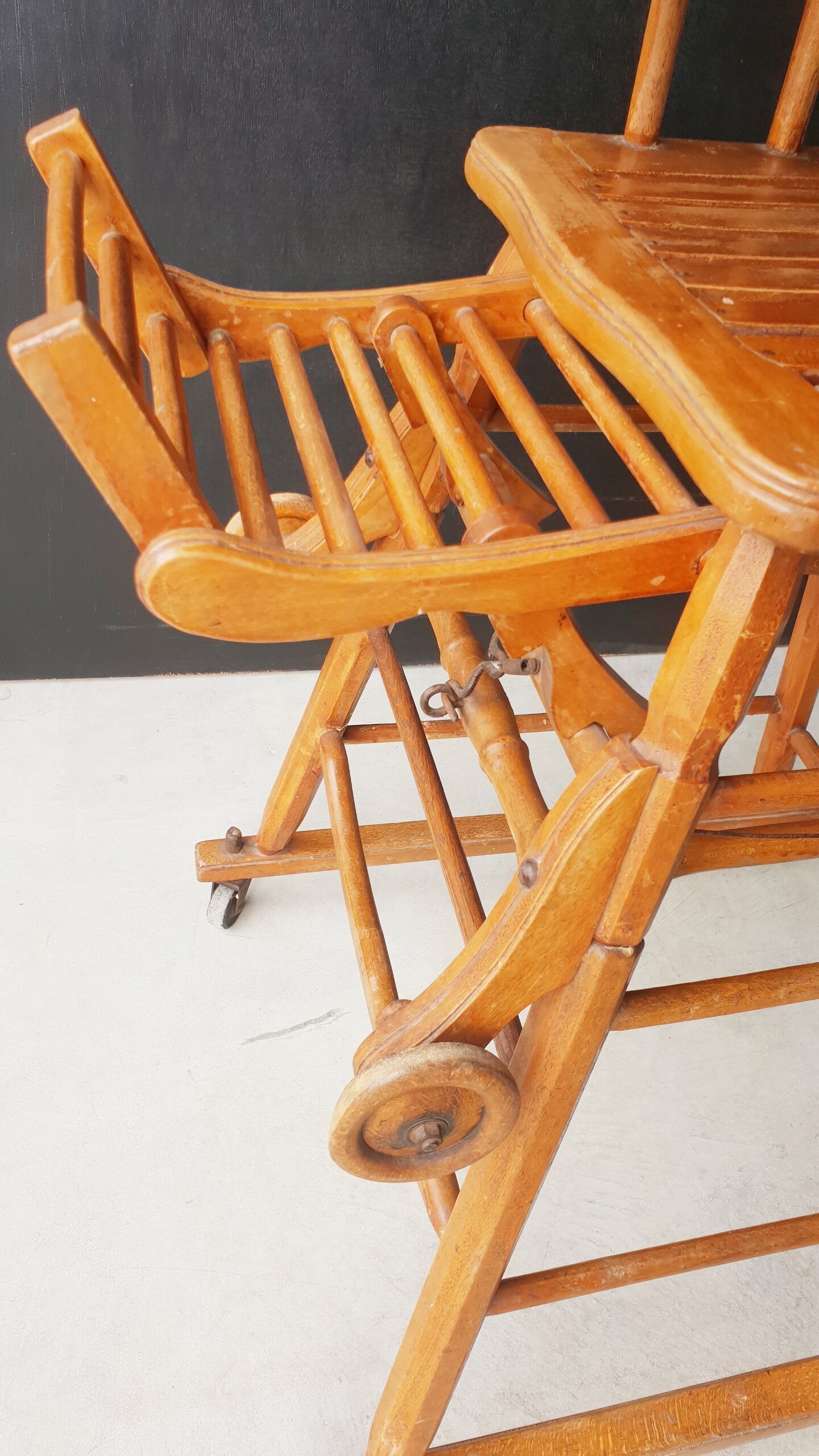 Vintage transformable baby high chair