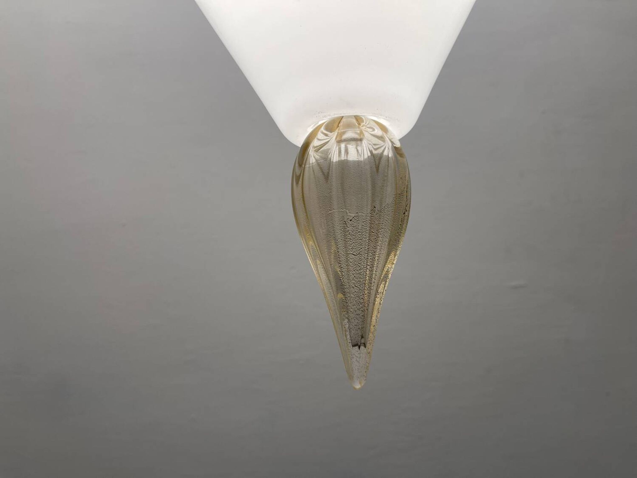 Suspension lumineuse en verre de Murano années 1980