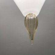 Suspension lumineuse en verre de Murano années 1980