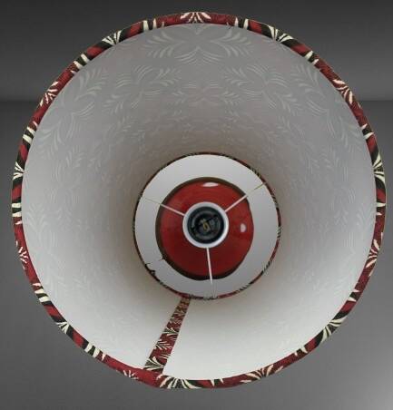 Vintage-style tulip floor lamp