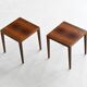 Severin Hansen pair of side tables in rosewood Haslev Denmark 1960