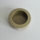Danish ceramic bowl in white and beige-brown earth tones by Palshus, Denmar