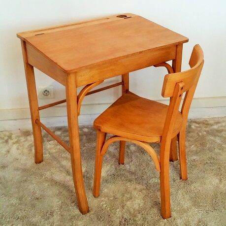 Chair and desk, child desk Baumann