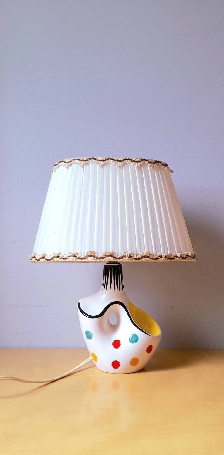 Lampe en céramique 1950