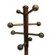 Vintage Wooden Sputnik Design Freestanding Coat Rack, 1970s, Brown