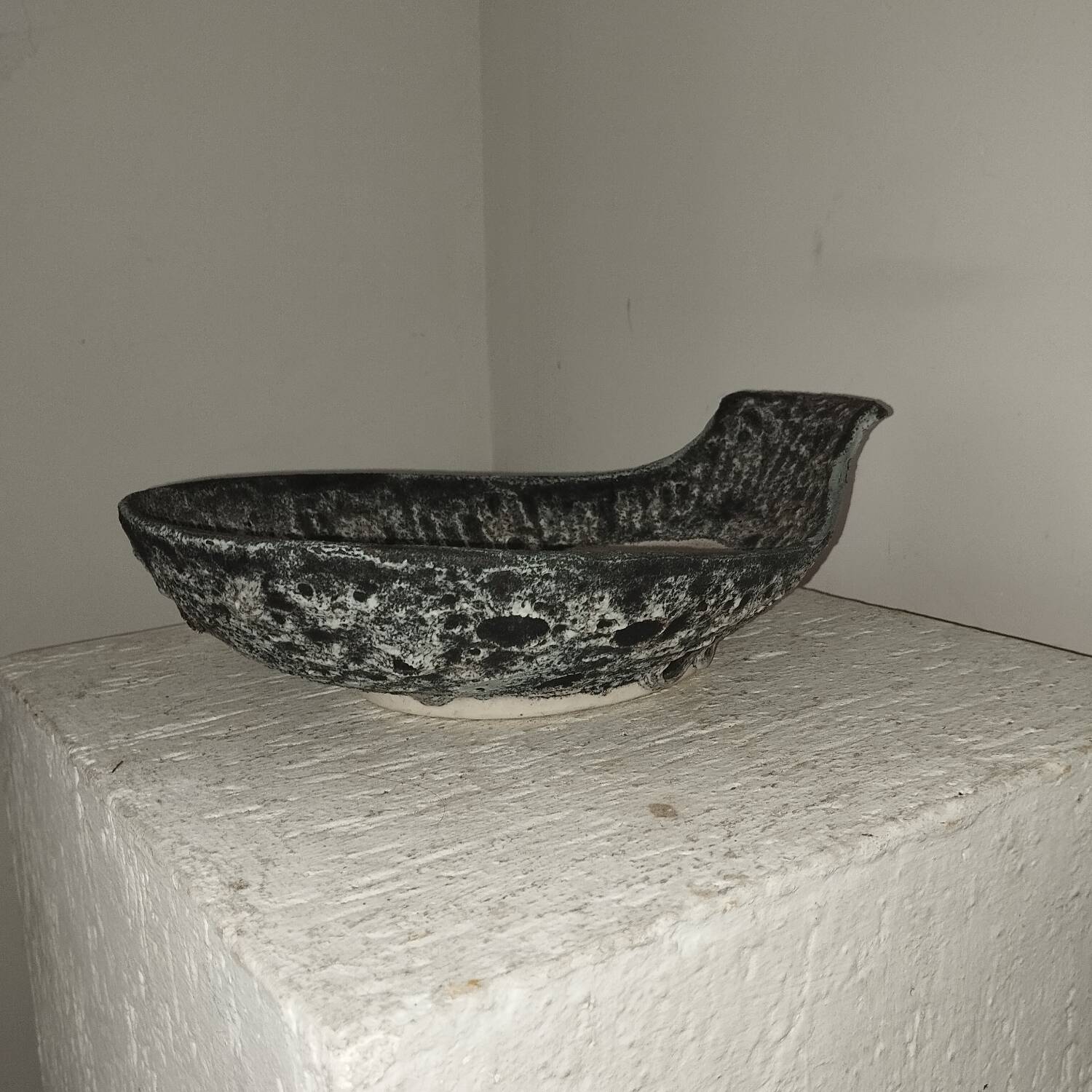 Ceramic fish shell cup 1950s Vallauris