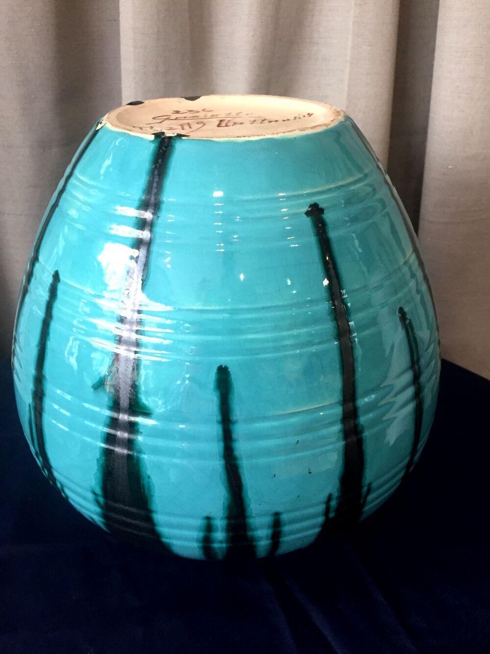 Ball vase Jean Gaziello Vallauris