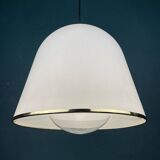 White Italian suspension lamp Kuala by Franco Bresciani for Guzzini Italy, 1970s.
