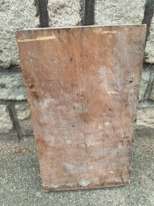 Small antique wooden workshop furniture delivered.
