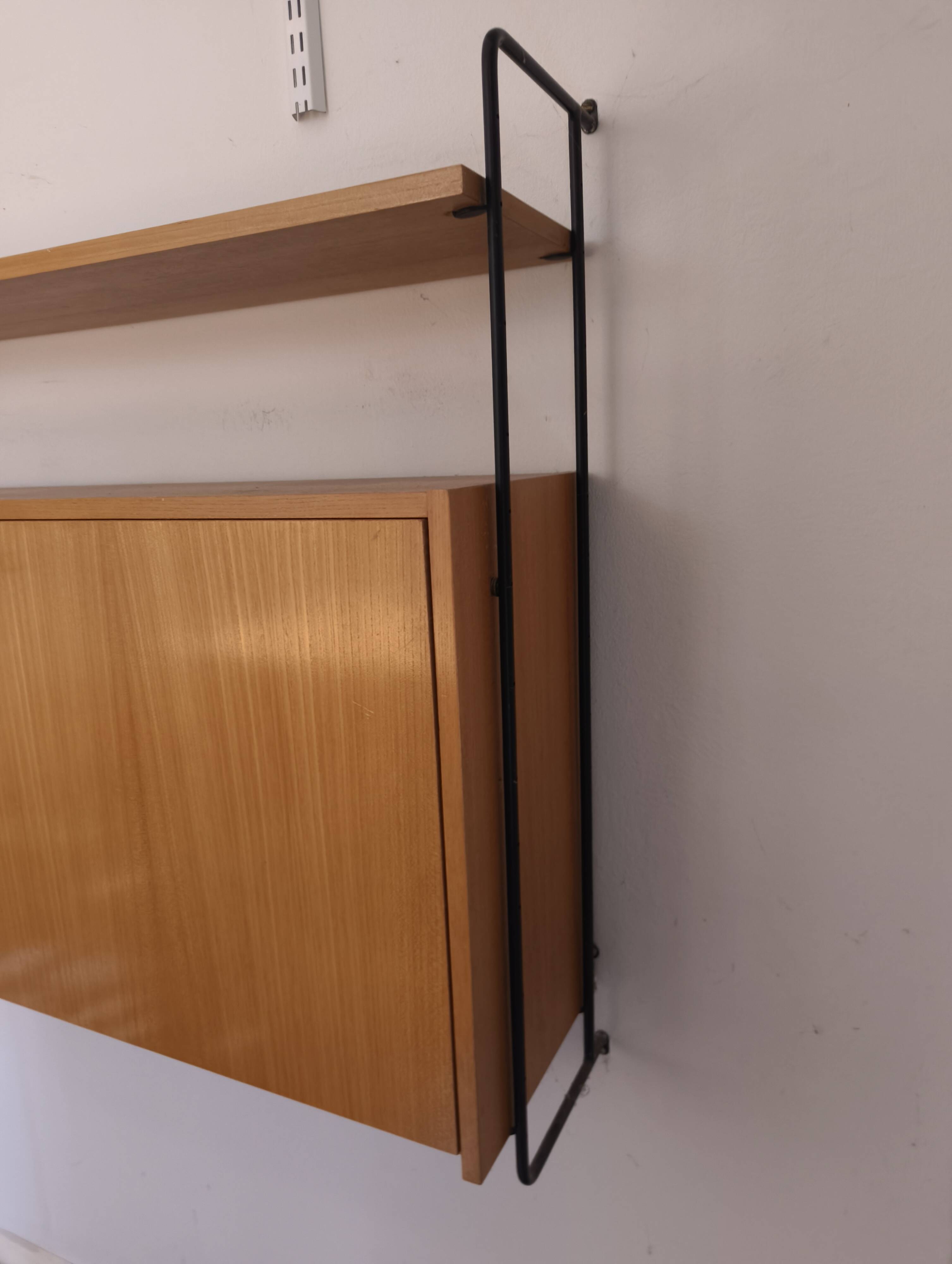 wall shelf unit secretary desk by Ernst Dieter Hilker for Omnia, 60s