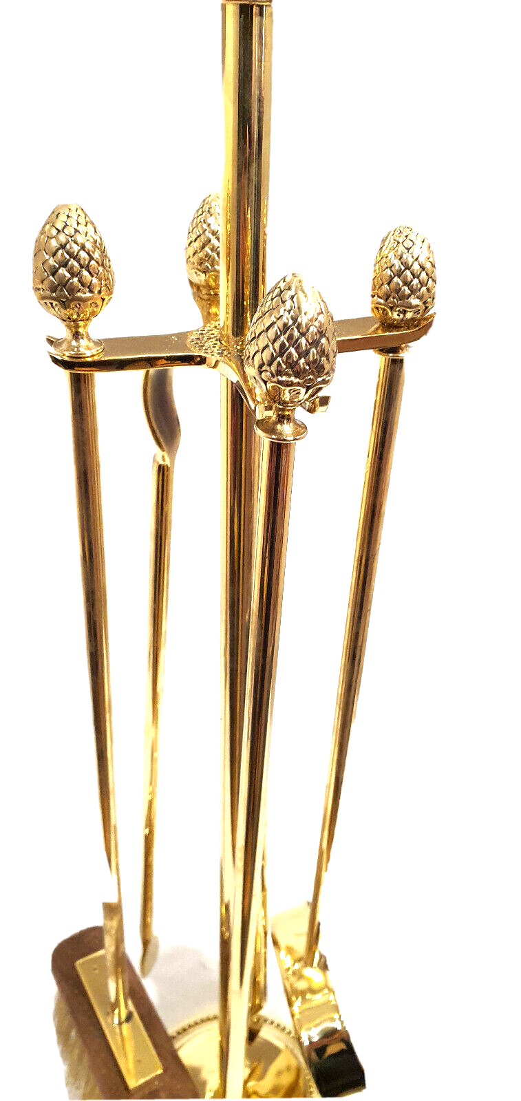 Solid brass fireplace servant 4 accessories