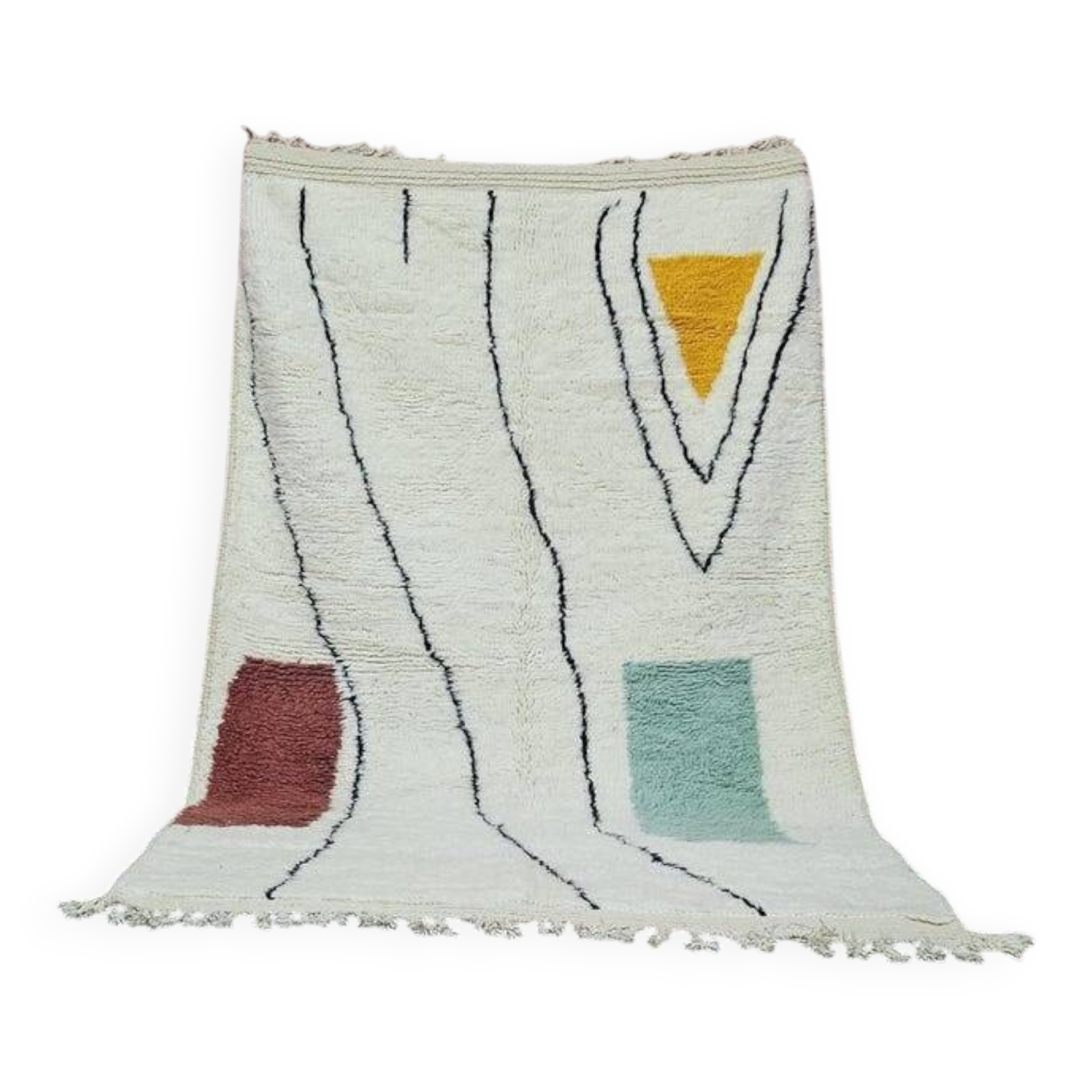 Traditional hand-woven Beni Ouraine rug