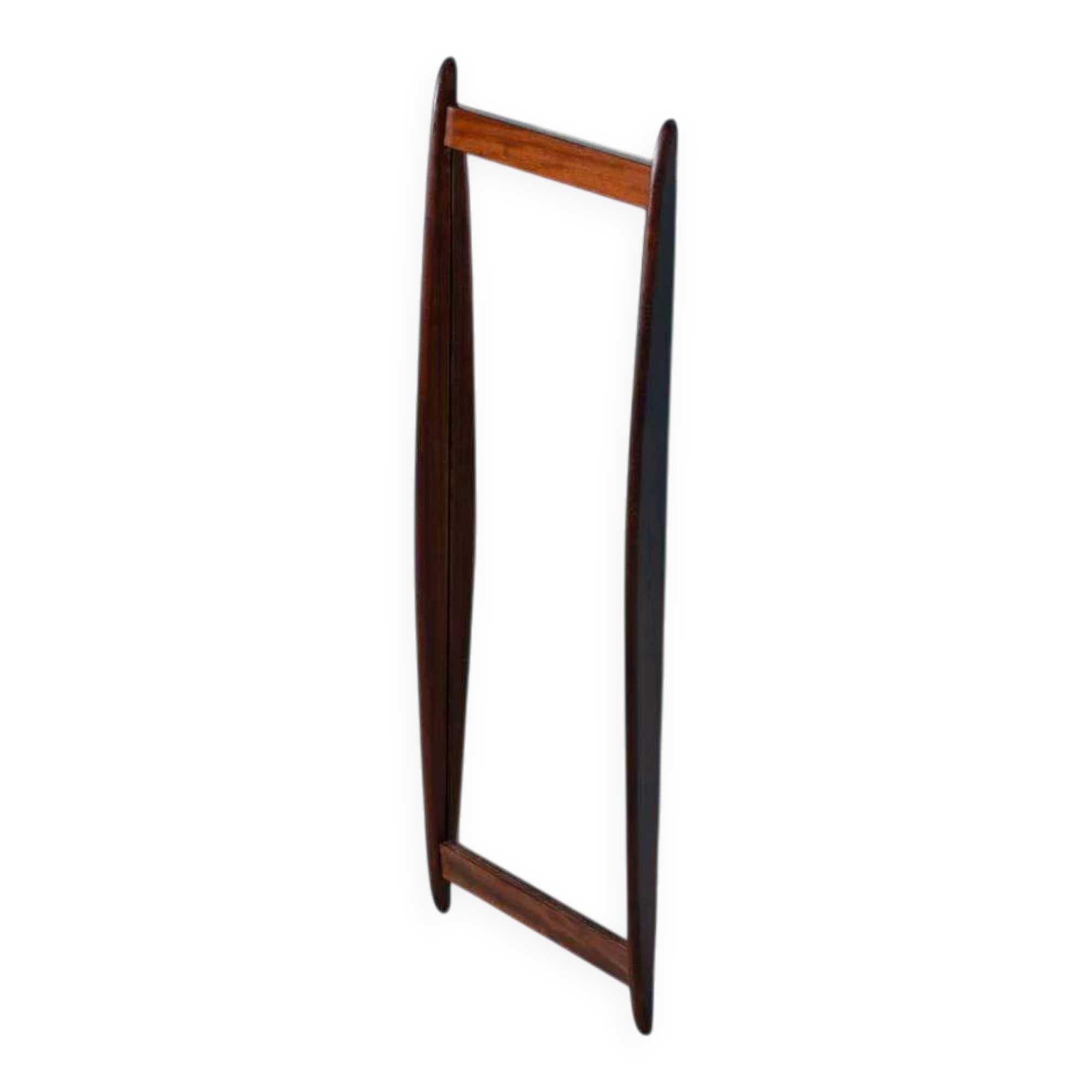 Scandinavian teak mirror from the 1960s.