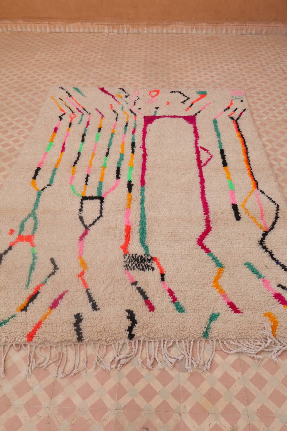 Tapis berbère azilal multicolore