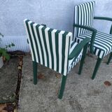 Pair of bridge armchairs