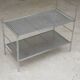 Chrome end table or console, Italy 1970