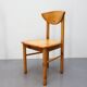 Set van 4 vintage eetkamerstoelen grenen
