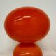 Space age orange glass table lamp , 1970s