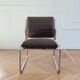 Fauteuil/ Chauffeuse vintage rénovée, années 70