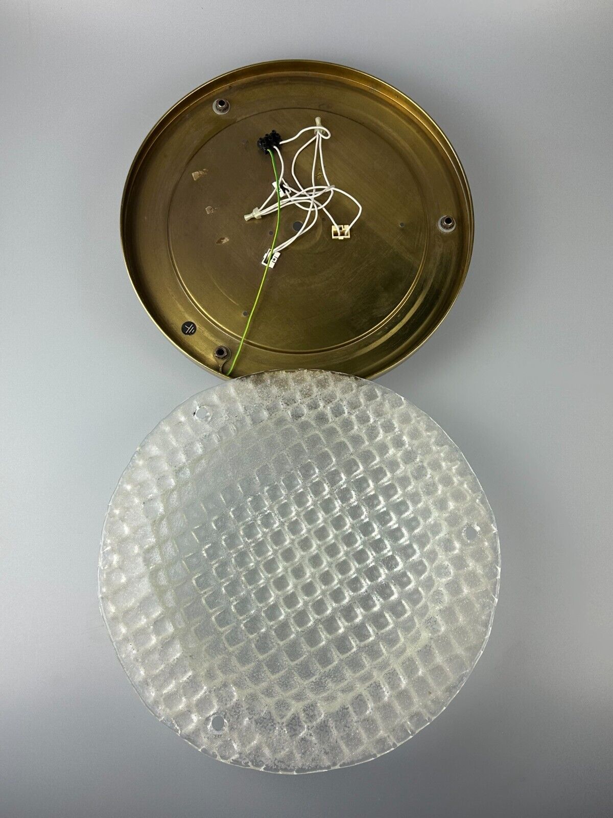 60s 70s Plafoniere ceiling lamp by Fischer Leuchten Germany Space Age