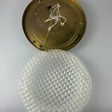 60s 70s Plafoniere ceiling lamp by Fischer Leuchten Germany Space Age