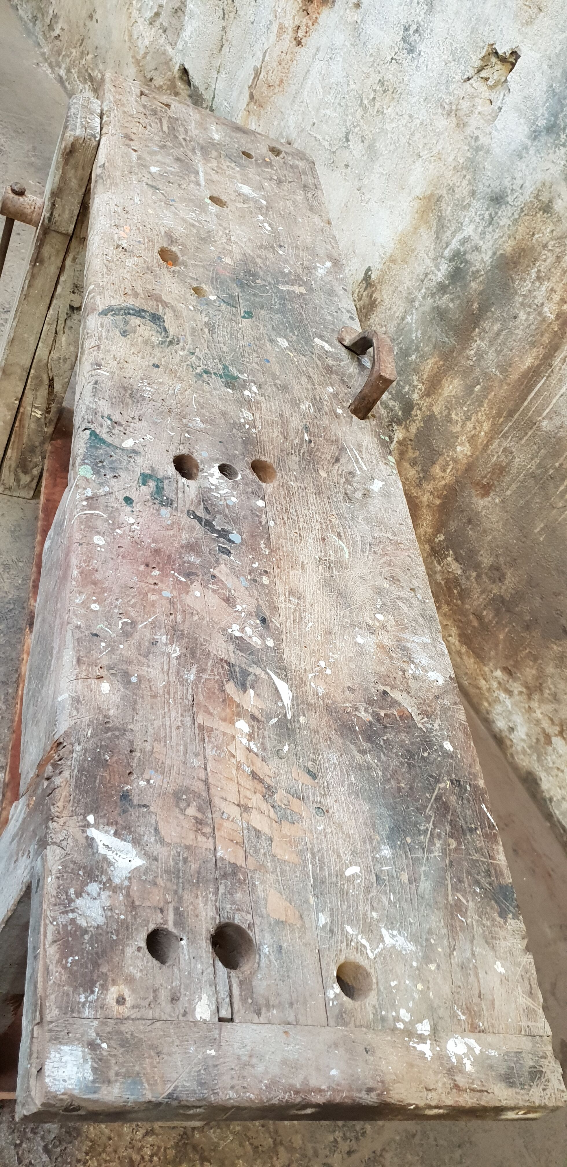 Vintage carpentry workbench