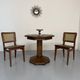 Vintage 1940s/50s bistro table with brass finish