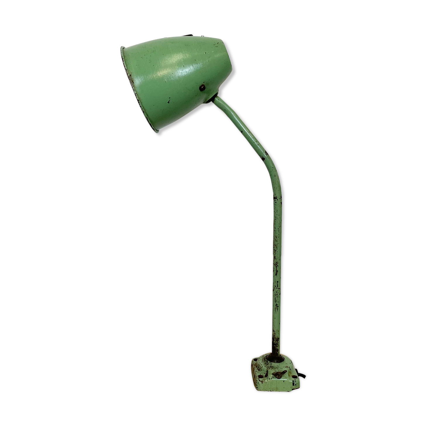 Industrial Green Table Lamp, 1960s