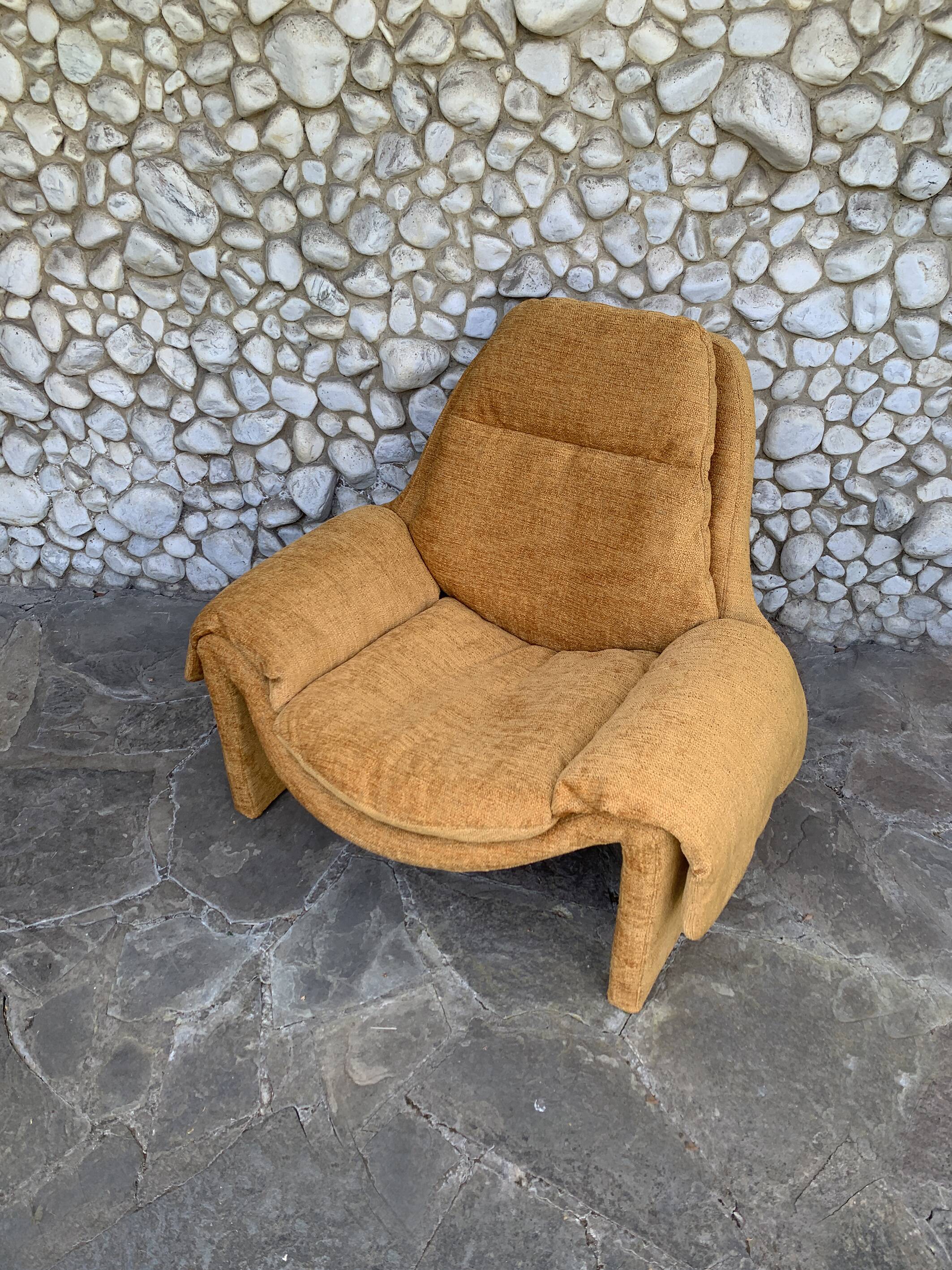 Vittorio Introini P60 lounge chair for Saporiti Italia, 1970s