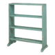 Small Industrial Mint-Colored Rack or Bookcase with 4 Shelves, Belgium 1920