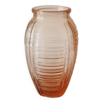 Art Deco pink vase, Rosaline