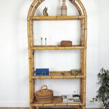Rattan bookcase shelf