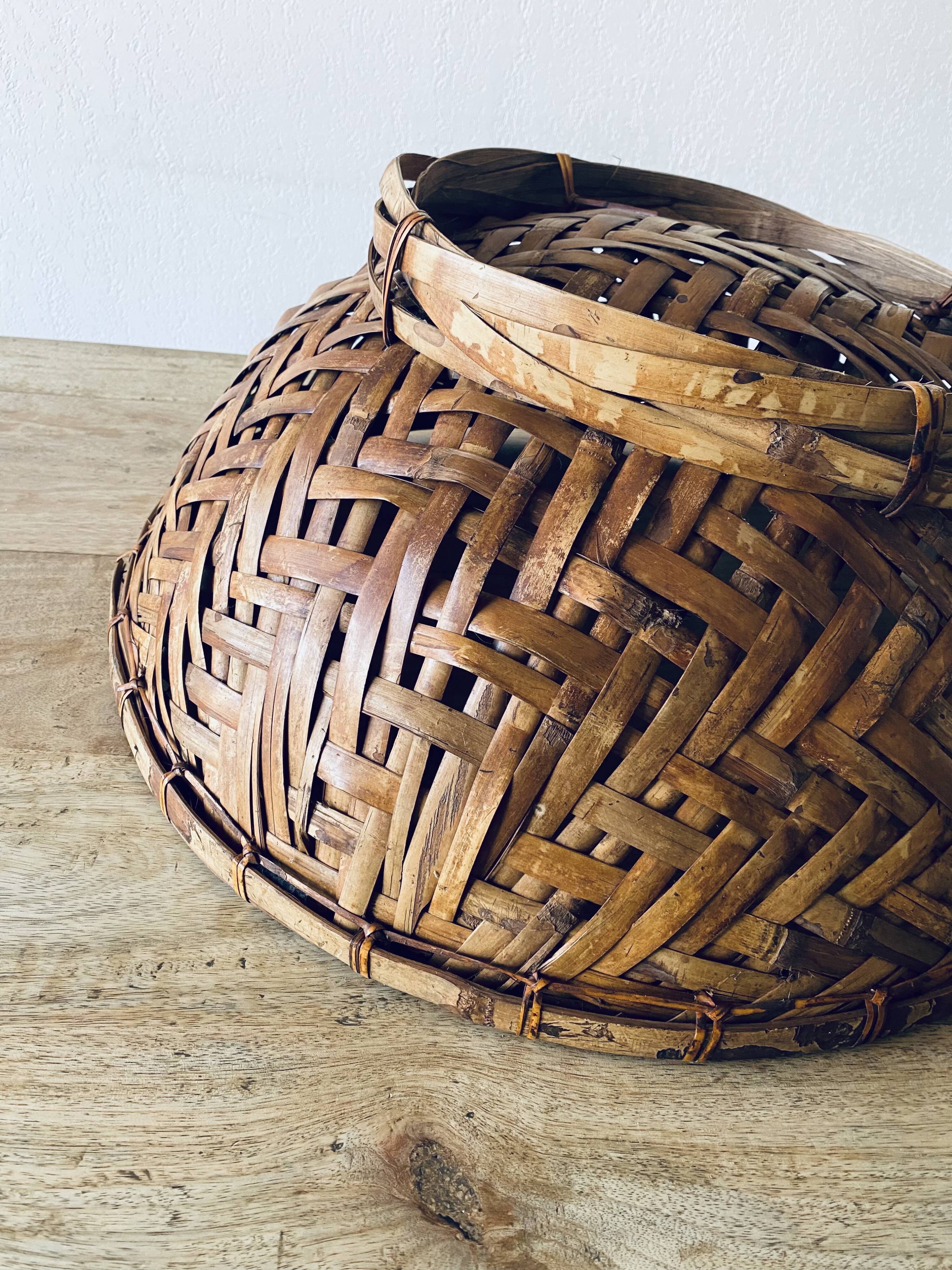 Bohemian bamboo XL panière