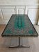 Sage green and black ceramic mosaic coffee table, Germany, 1970s