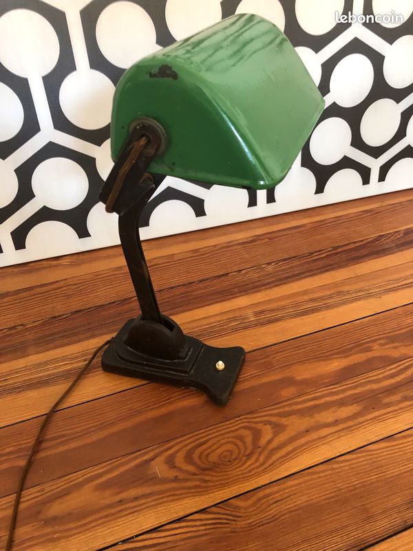 Old lamp type notary lamp Erpe enamelled