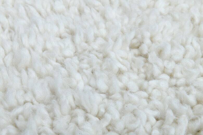 Vintage mohair tulu shaggy rug 91 x 152 cm
