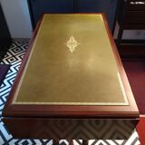 English leather mahogany desk