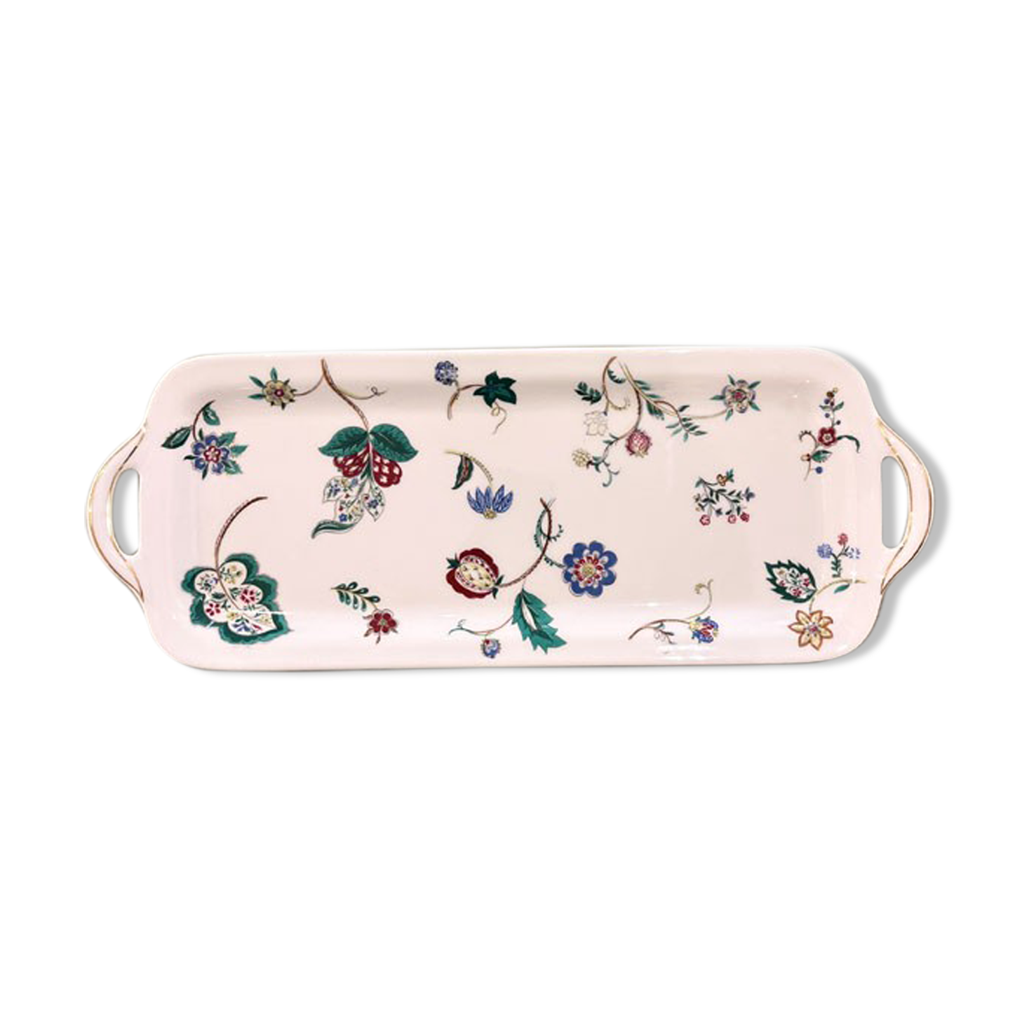 Cake or cake dish in Limoges porcelain, Bernardaud