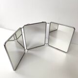 Triptych barber mirror 70x28cm