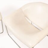 Cubique model armchairs, designed by Olivier Mourgue, vintage Airborne edition