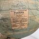 Vintage 1960 terrestrial globe glass Perrina marble world map - 28 cm