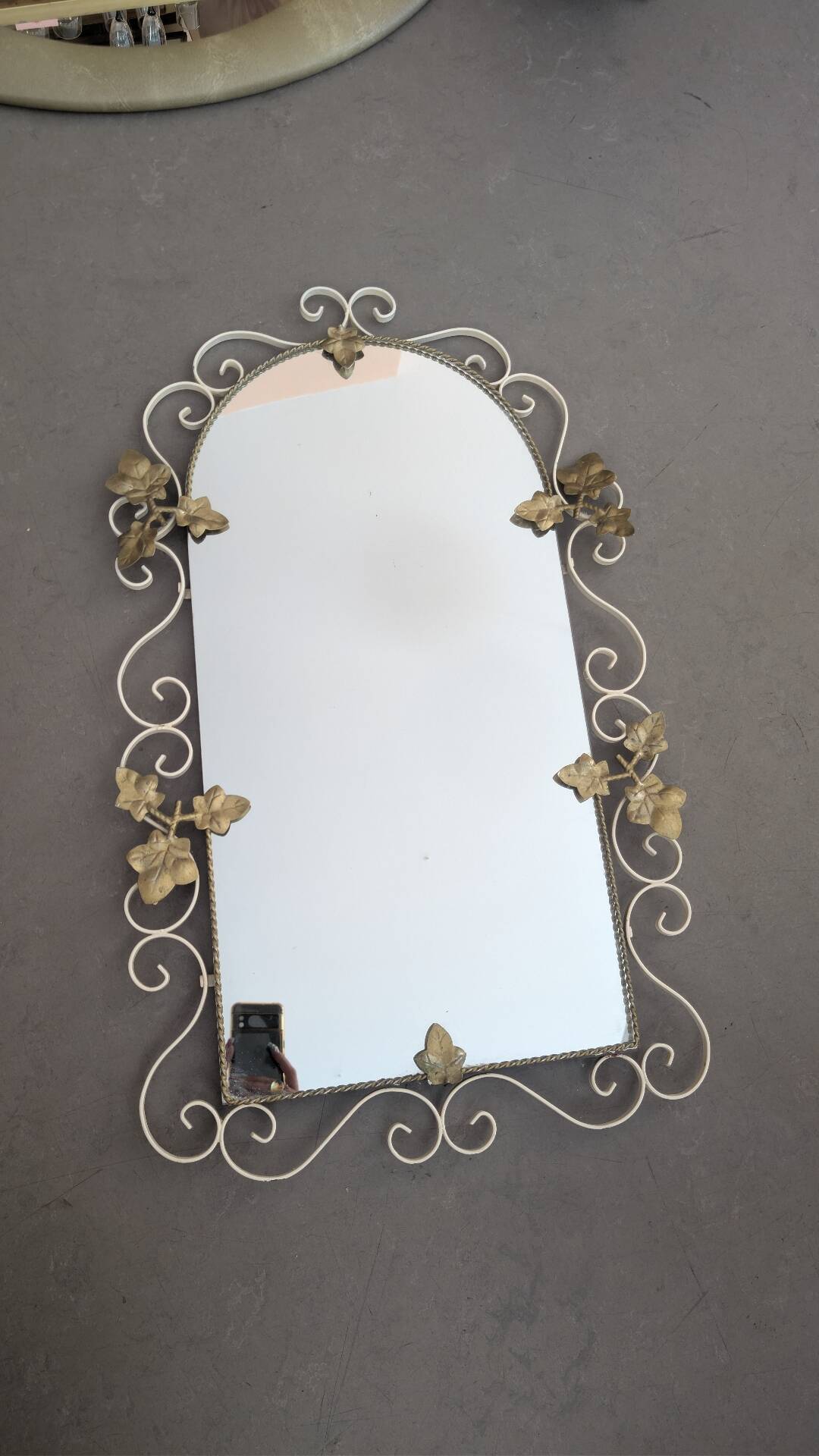Wrought iron mirror