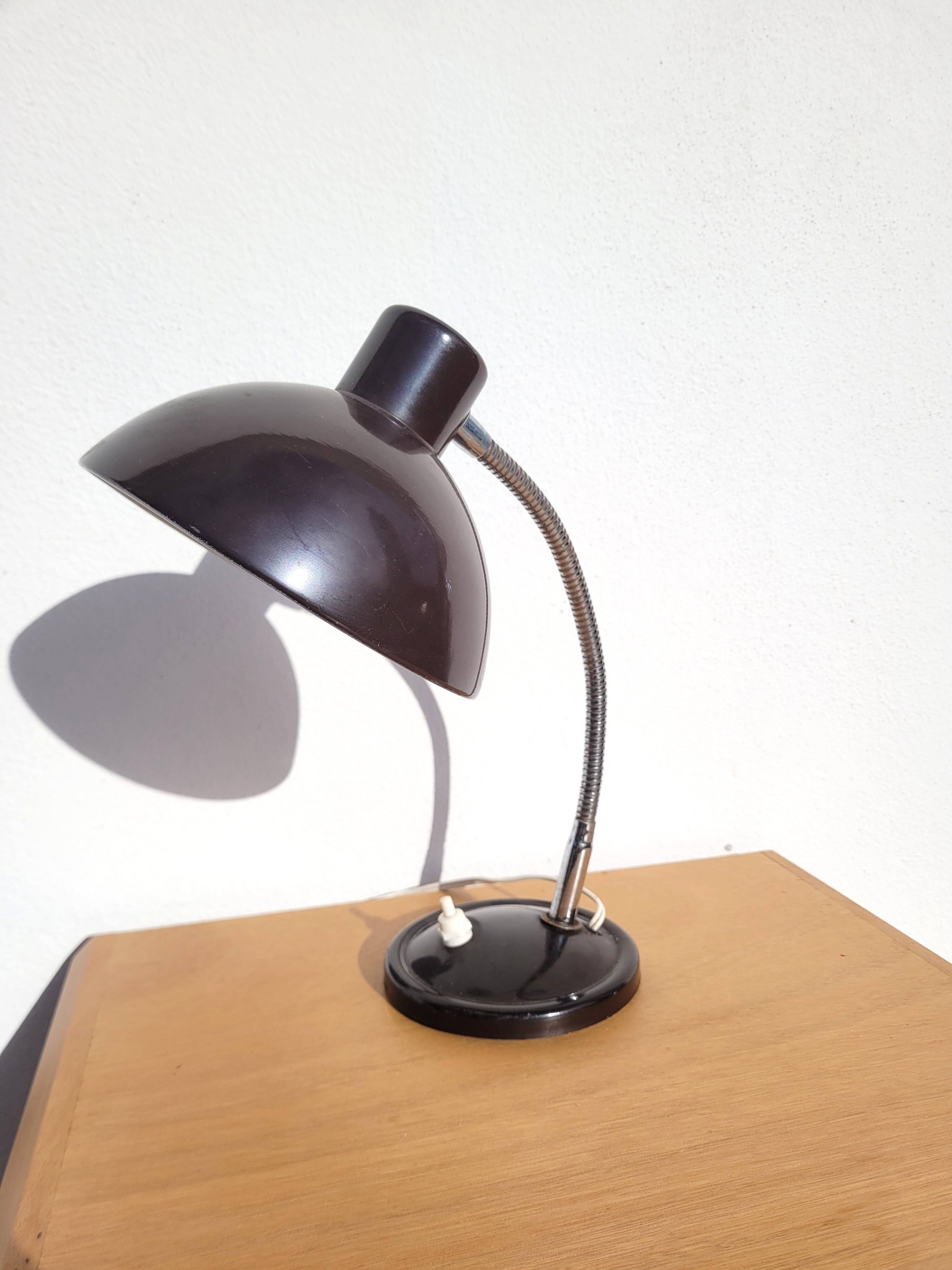 Vintage brown flexible lamp 70s