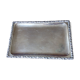 Silver metal tray with GANDAIS punch